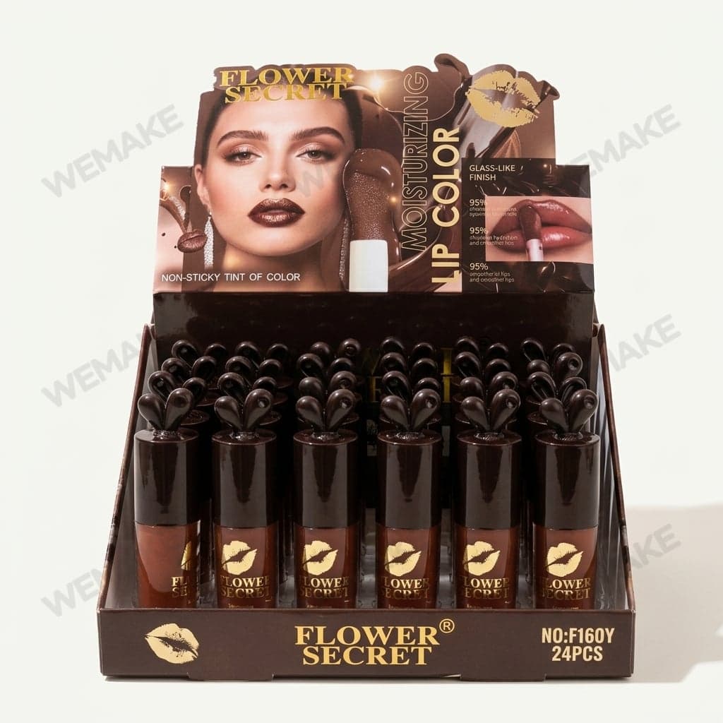 Gloss Labial Hidratante Acabamento Espelhado Box com 24 Unidades F160Y