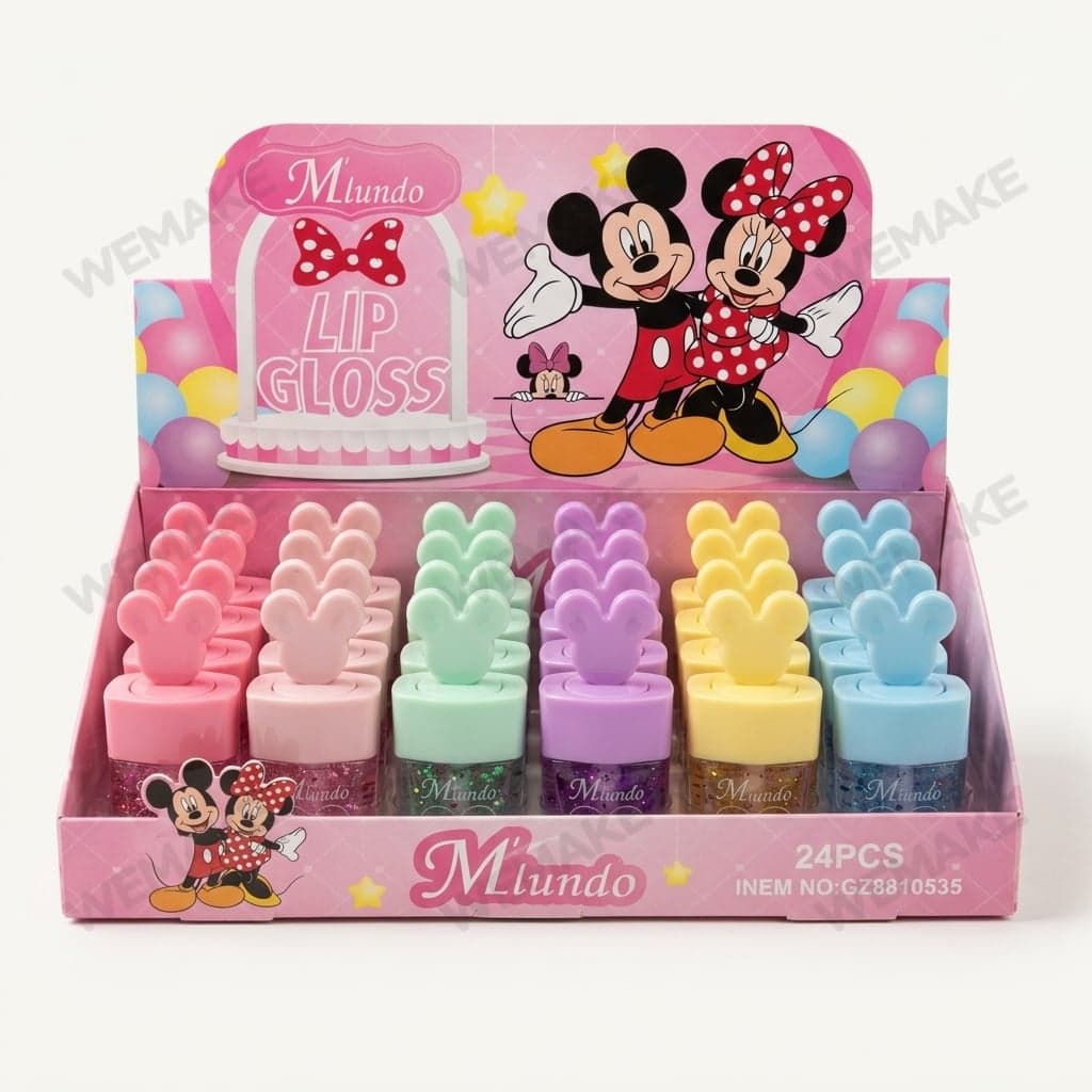 Gloss Labial Líquido com Glitter e Tampa Decorada gz8010535