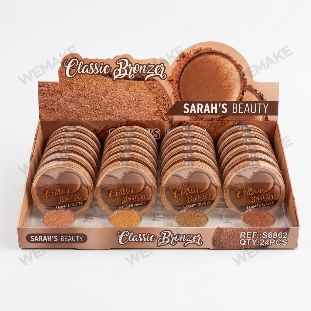 Pó Facial Bronzer Compacto com Efeito Bronzeador S6862