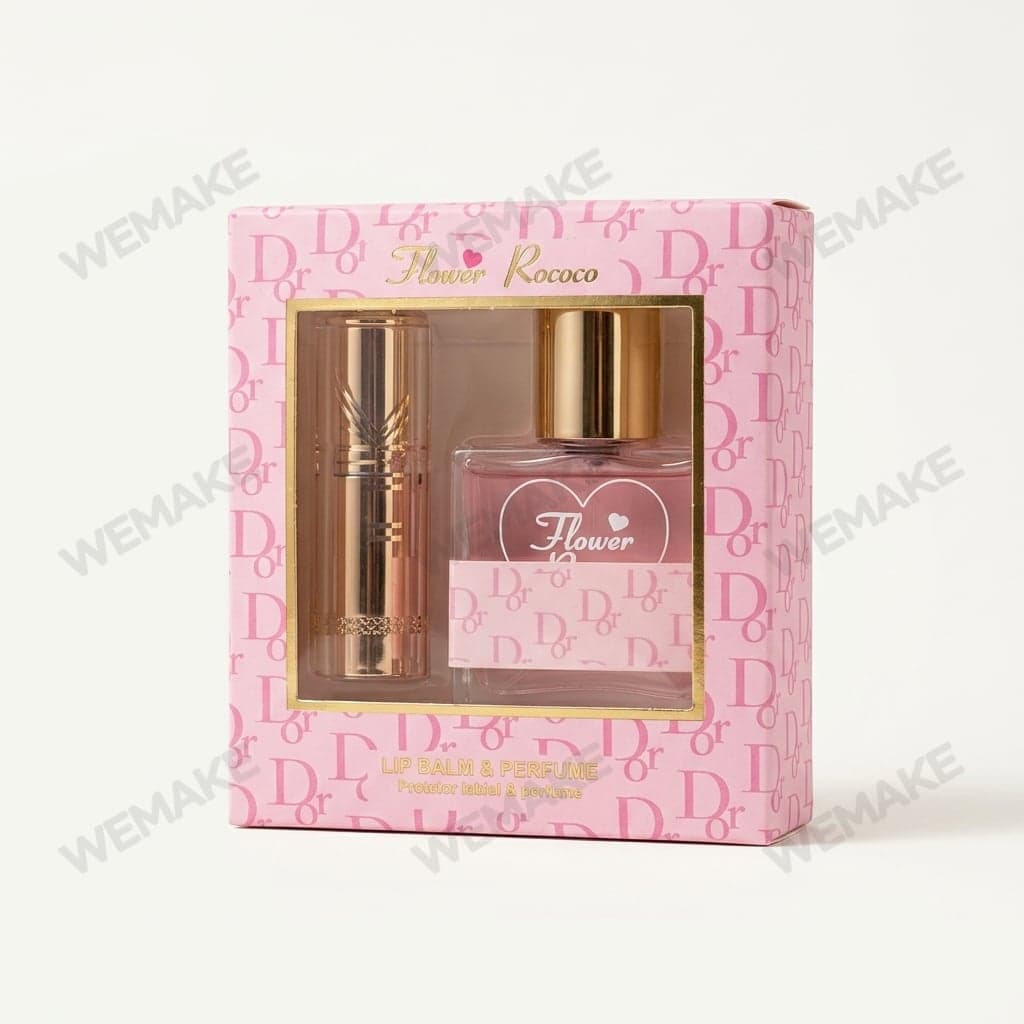 Kit Presente com Protetor Labial Lip Balm e Perfume PFT021