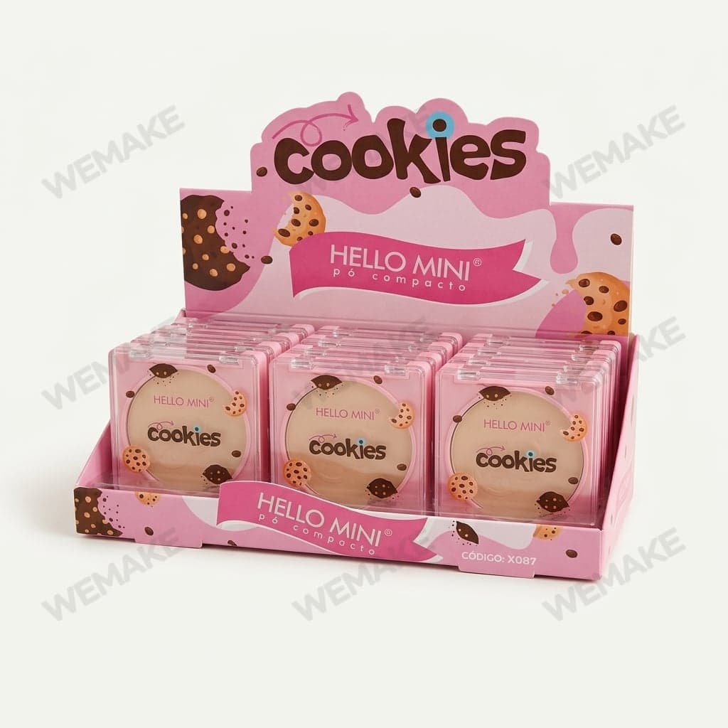 Pó Compacto Facial Finalizador de Maquiagem Cookies x087