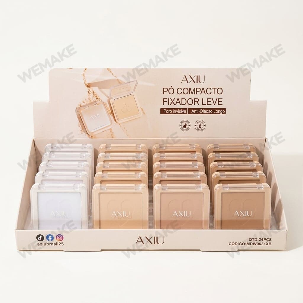 Pó Compacto Facial Fixador Leve Controle de Oleosidade mdw0031xb