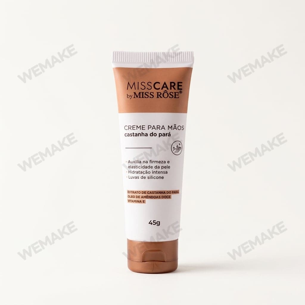 Creme para Mãos Castanha do Pará Luvas de Silicone 45g MR116-B