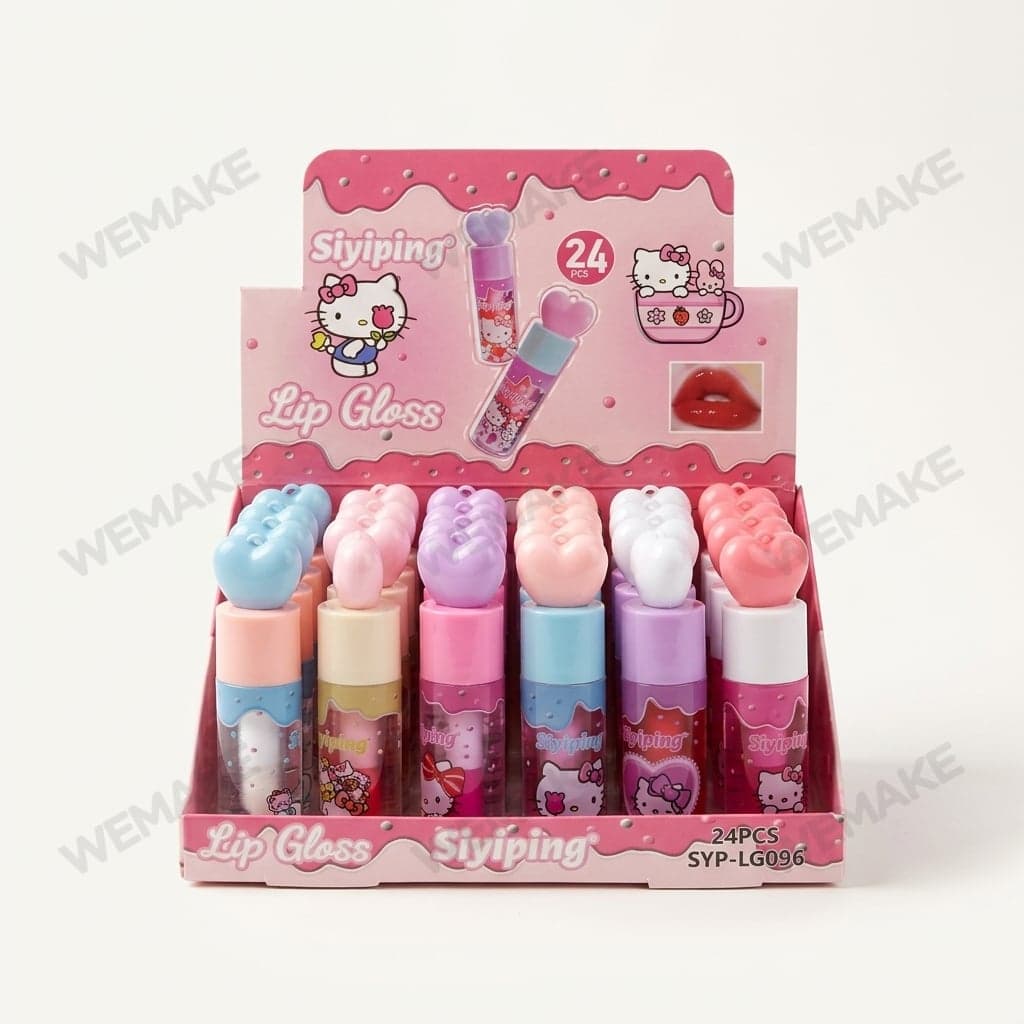 Gloss Labial Infantil Hidratante com Tampa de Coração syp-lg096