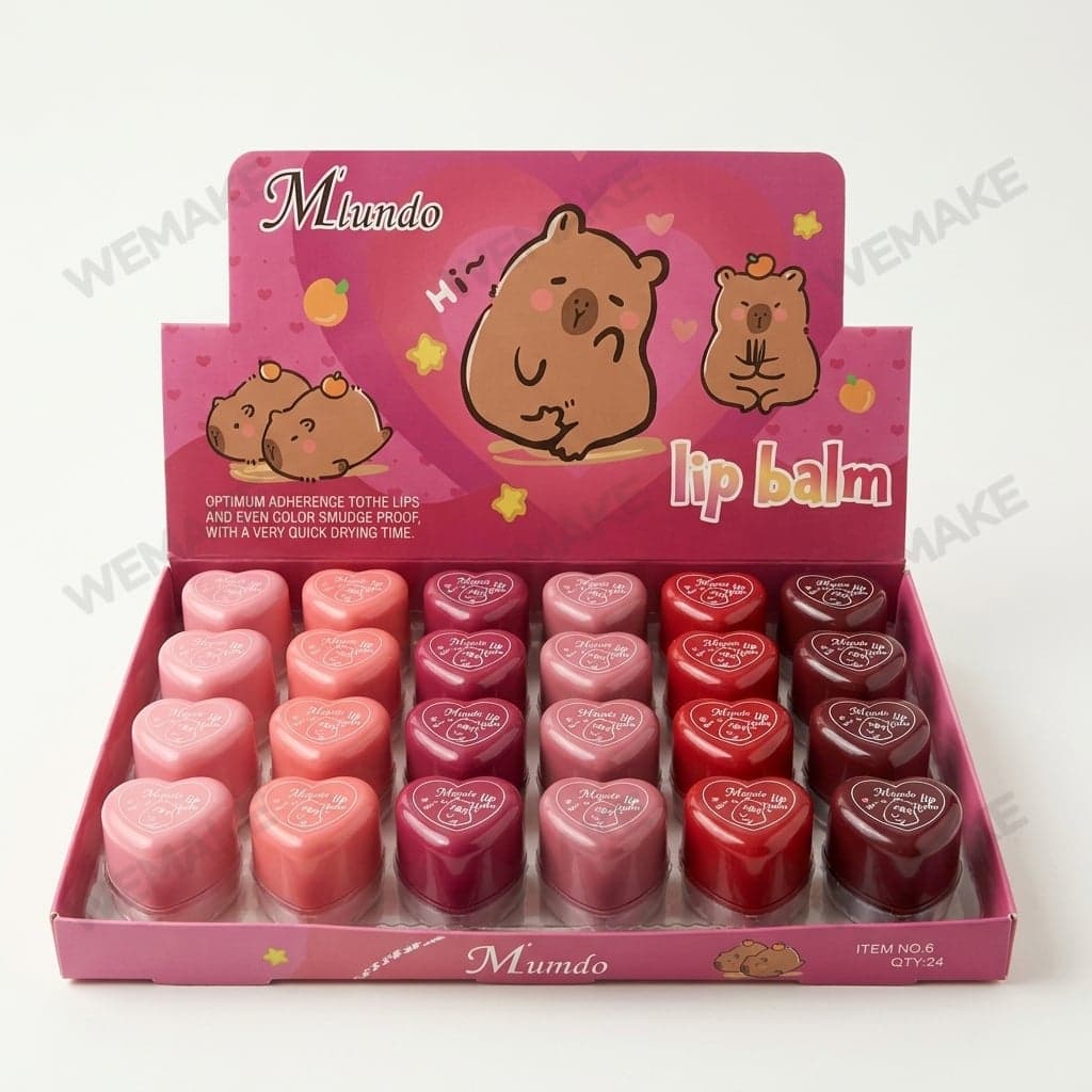 Hidratante Labial Lip Balm Nutritivo em Formato de Coração gz8020205
