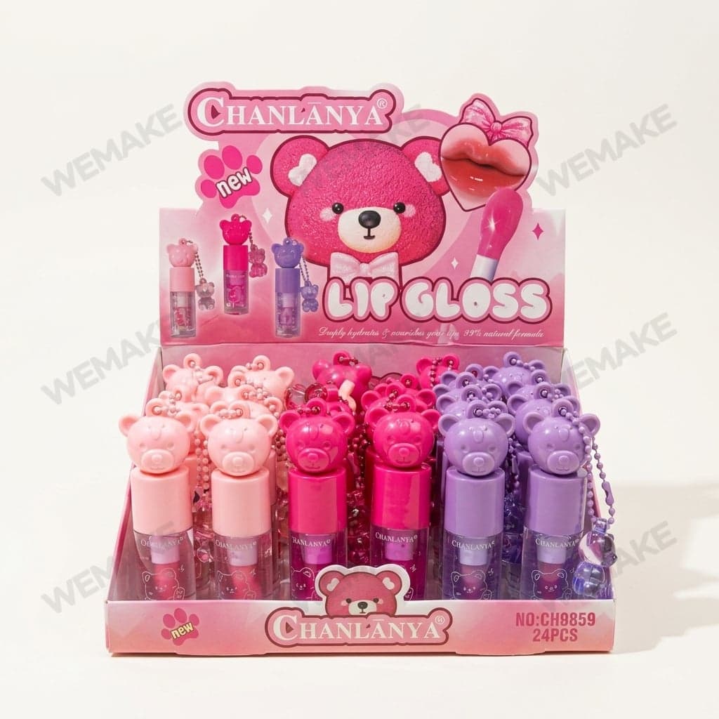 Gloss Labial Hidratante Formato Ursinho com Chaveiro ch9859