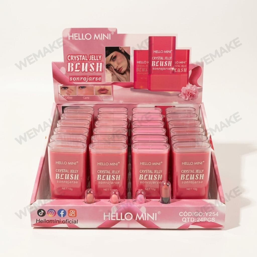 Blush Facial em Bastão Efeito Gel Crystal Jelly 10g y254