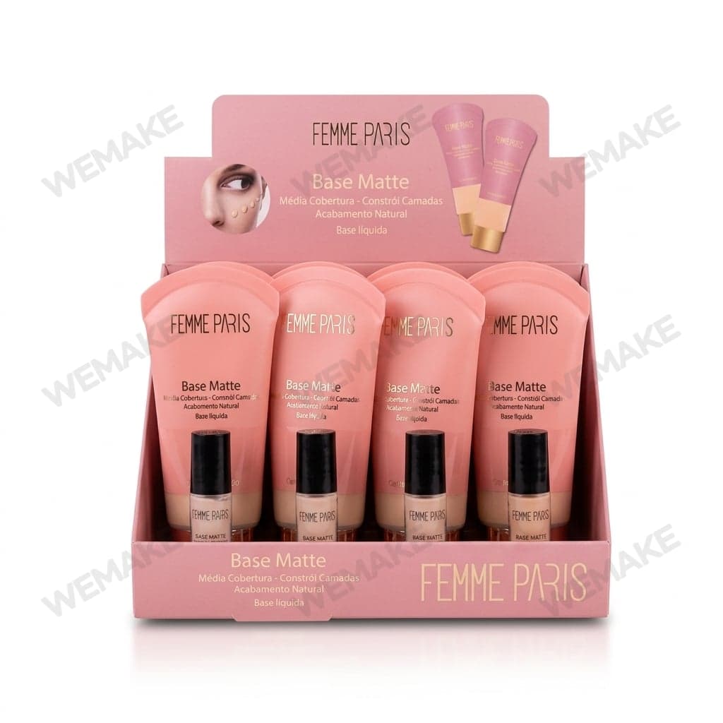 Base Líquida Facial Matte Média Cobertura Acabamento Natural fr166