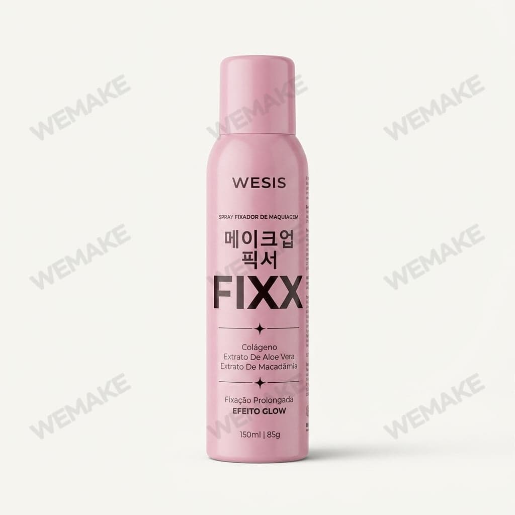 Spray Fixador de Maquiagem Efeito Glow Colágeno e Aloe Vera 150ml wi02