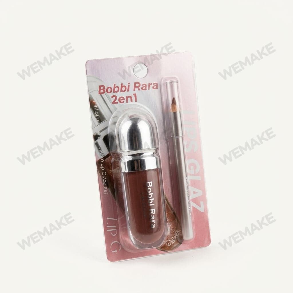 Kit Maquiagem Labial 2 em 1 Gloss e Lápis Contorno brb-042