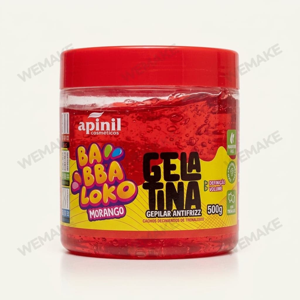 Gelatina Capilar Antifrizz Definição e Volume Morango 500g gel777