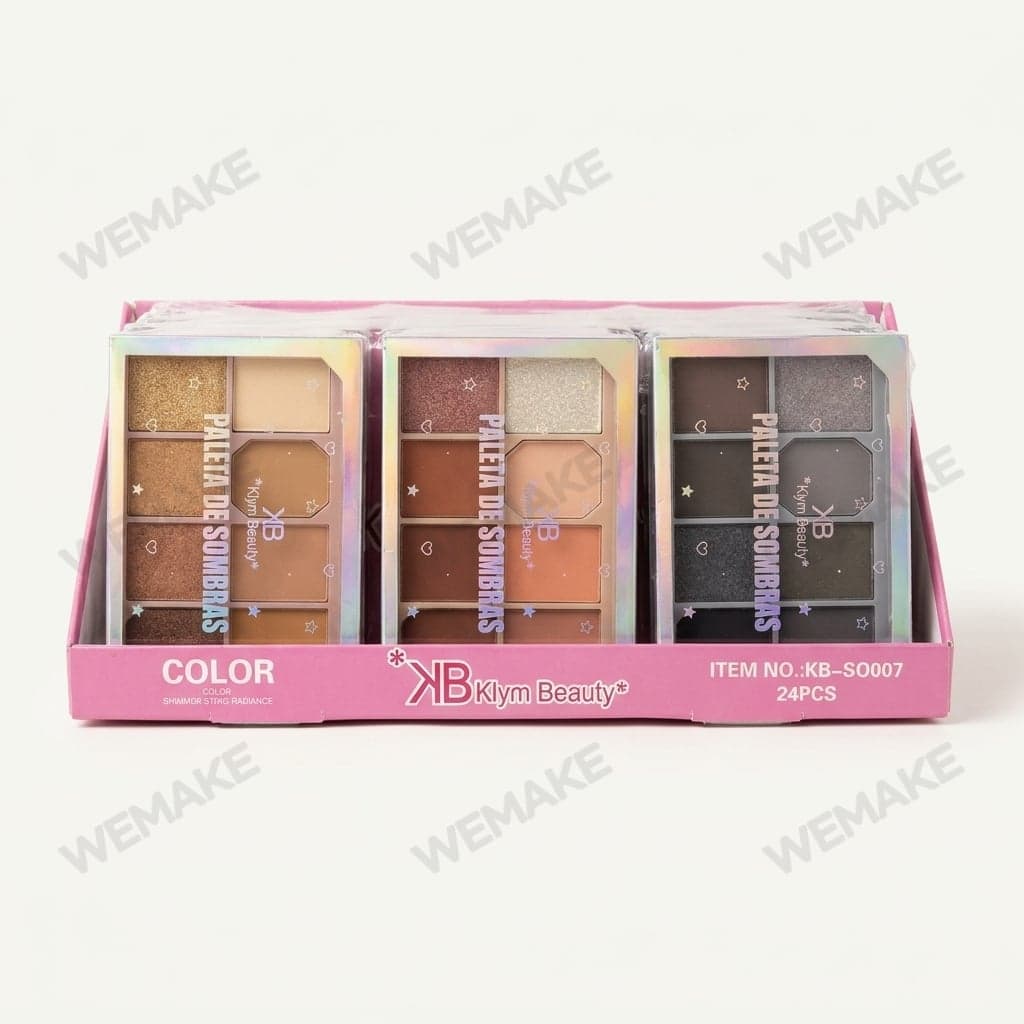 Paleta de Sombras para Olhos com 8 Cores Efeito Matte e Brilho KB-SO007