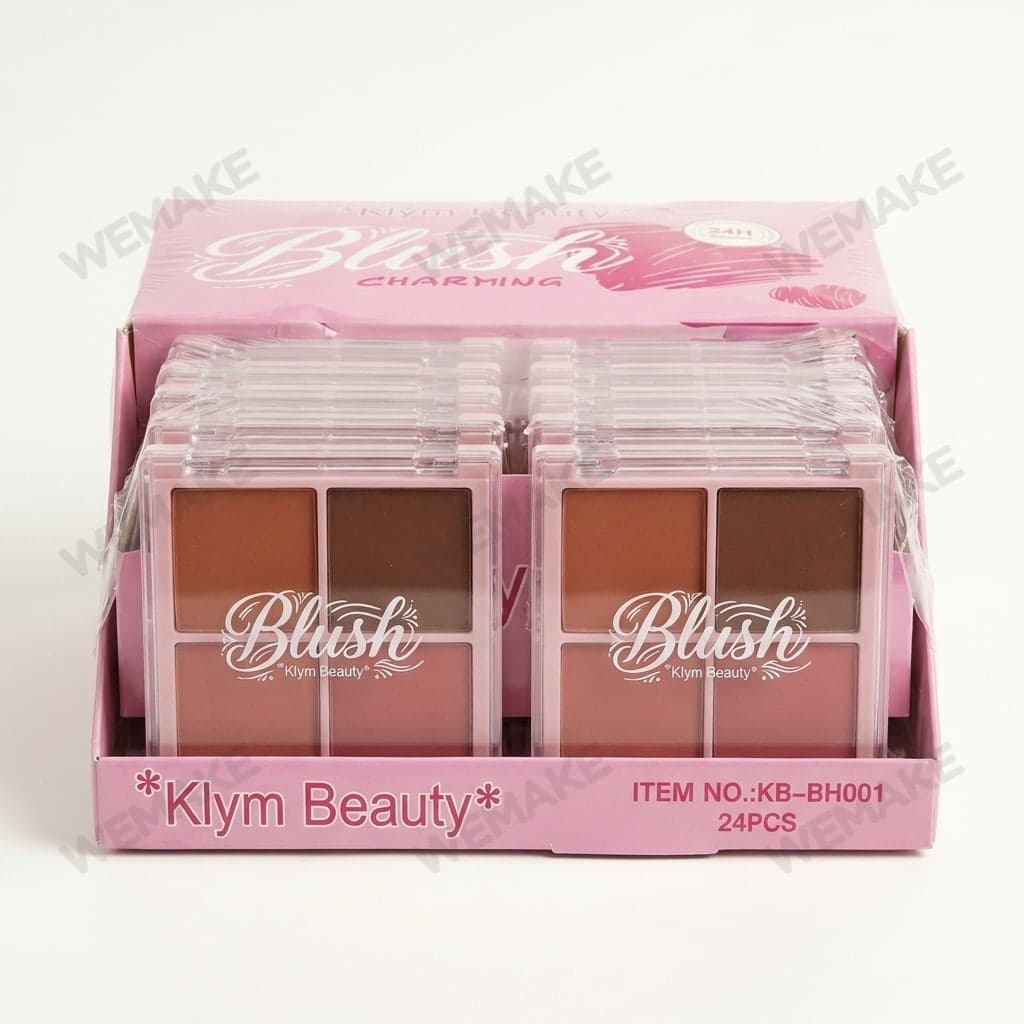 Paleta Quarteto de Blush Facial em Pó Compacto KB-BH001