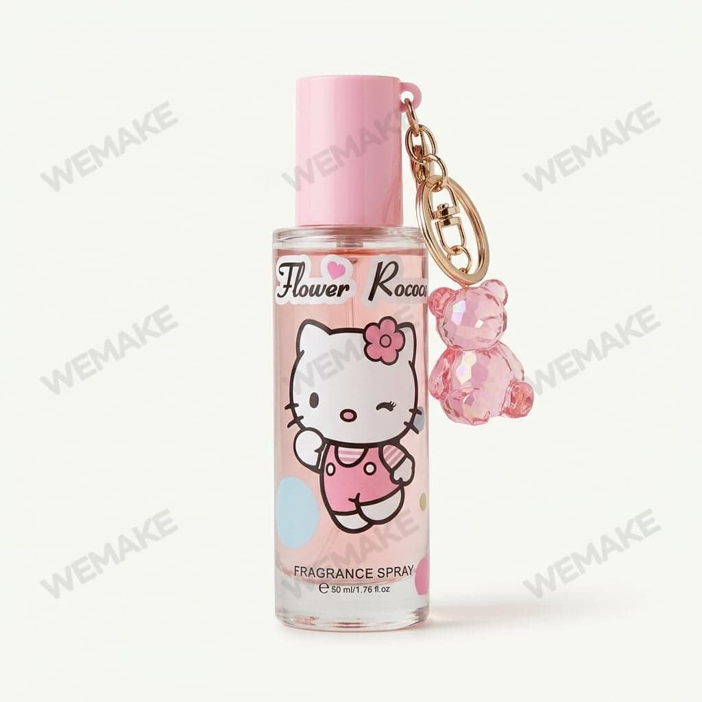 Body Splash Hello kitty Fragrância Spray Corporal com Chaveiro 50ml WPF001