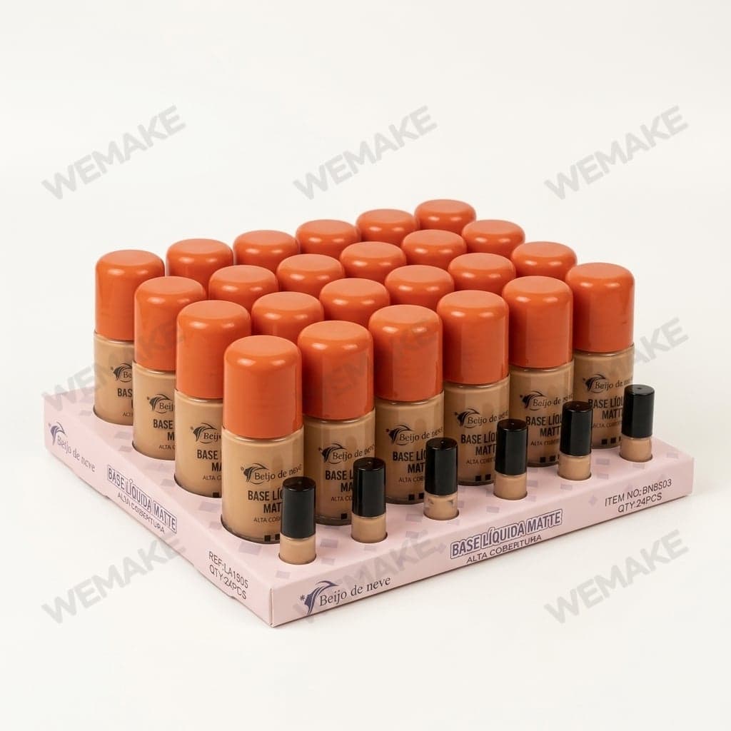 Base Líquida Facial Matte de Alta Cobertura para Maquiagem bn8503