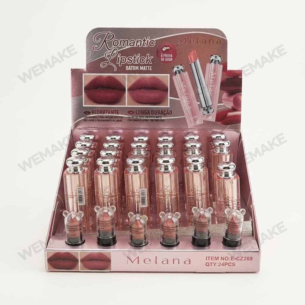 Batom Matte em Bastão Longa Duração Maquiagem Labial e-cz269