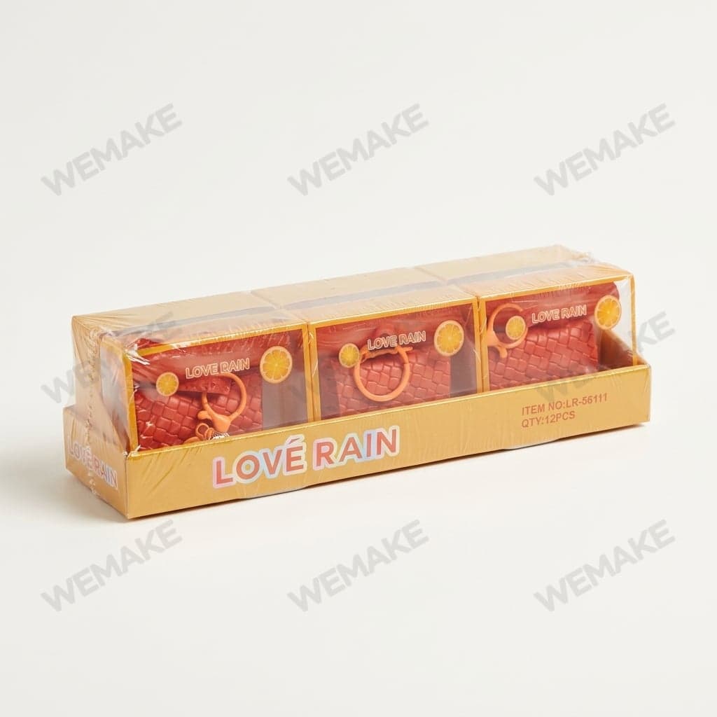 Box Gloss Labial com Chaveiro Mini Bolsa Trançada 12 Unidades LR-56111