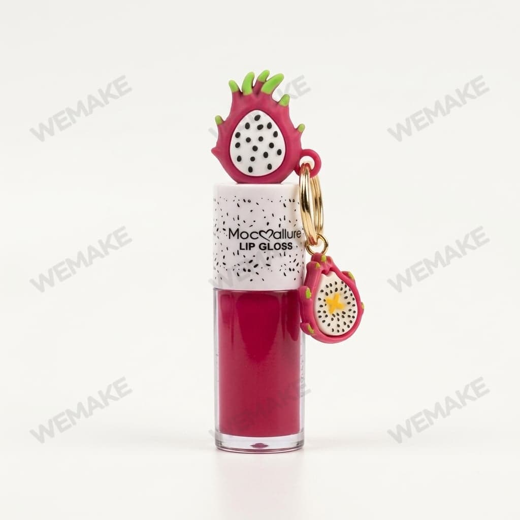 Gloss Labial Fruta Pitaya com Tampa 3D e Pingente moc2704