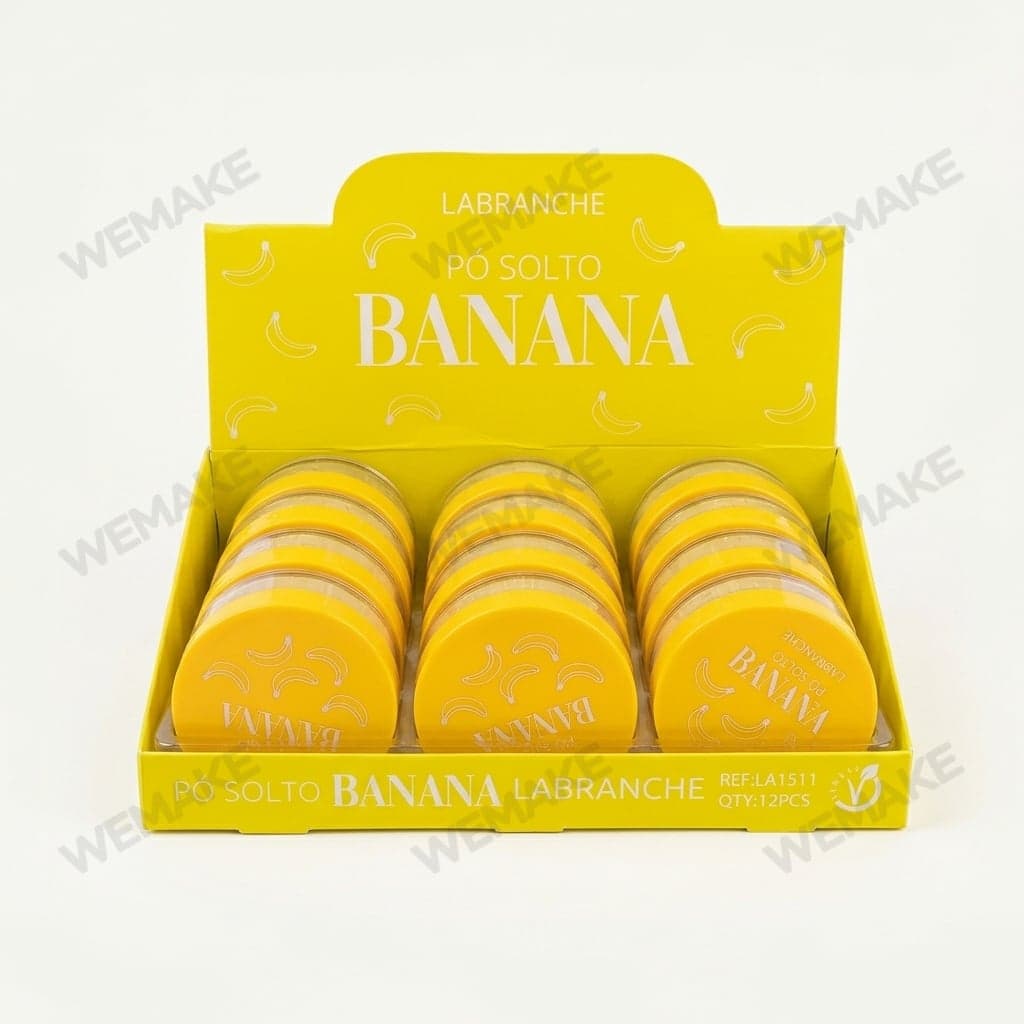 Pó Facial Solto Banana Efeito Matte Textura Fina la1511