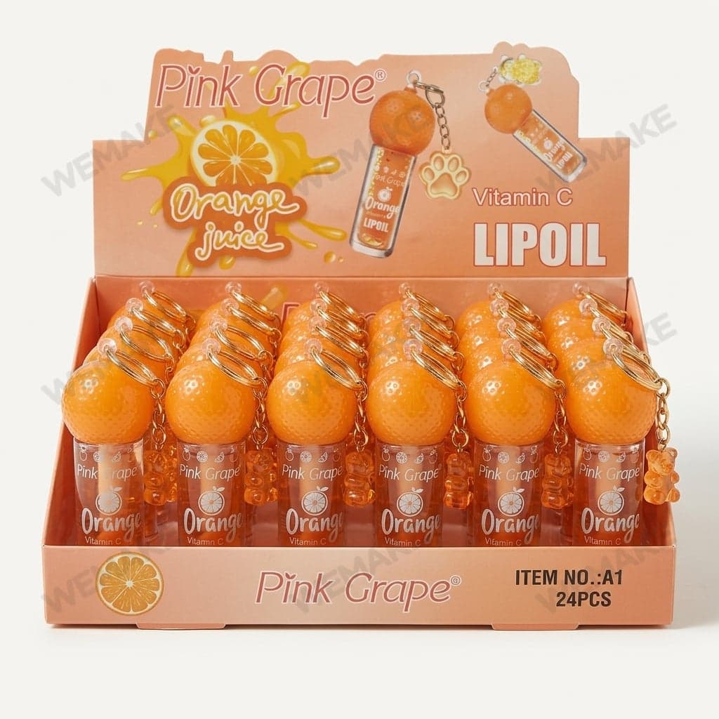 Óleo Labial com Vitamina C em Chaveiro Formato Fruta A1340