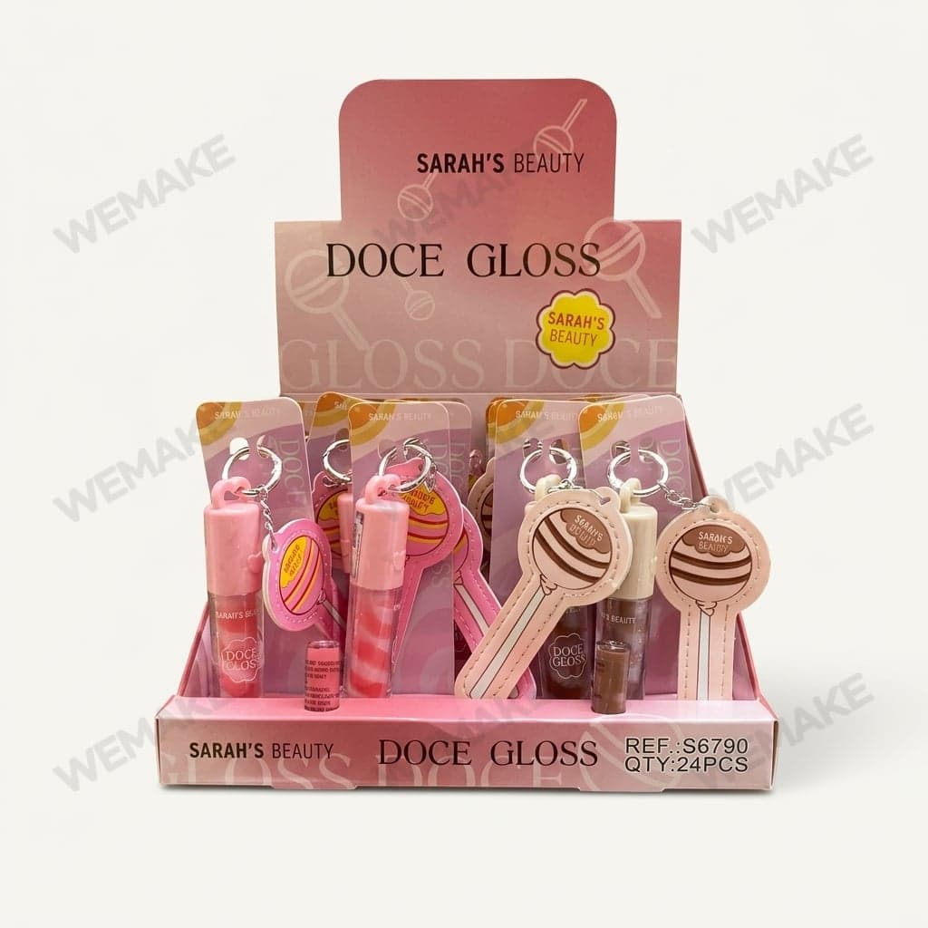 Gloss Labial Doce Gloss Formato de Pirulito com Chaveiro S6790