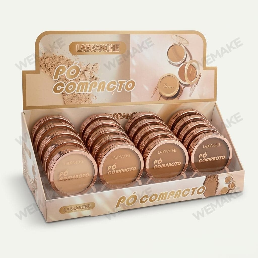 Pó Compacto Facial para Maquiagem Acabamento Aveludado la2358