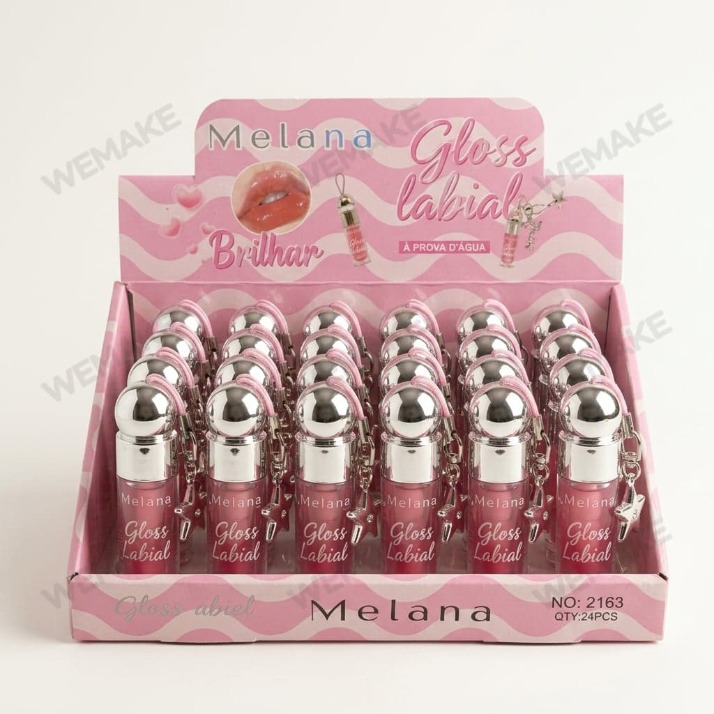 Gloss Labial Líquido Hidratante com Chaveiro Pingente Estrela e-cz163