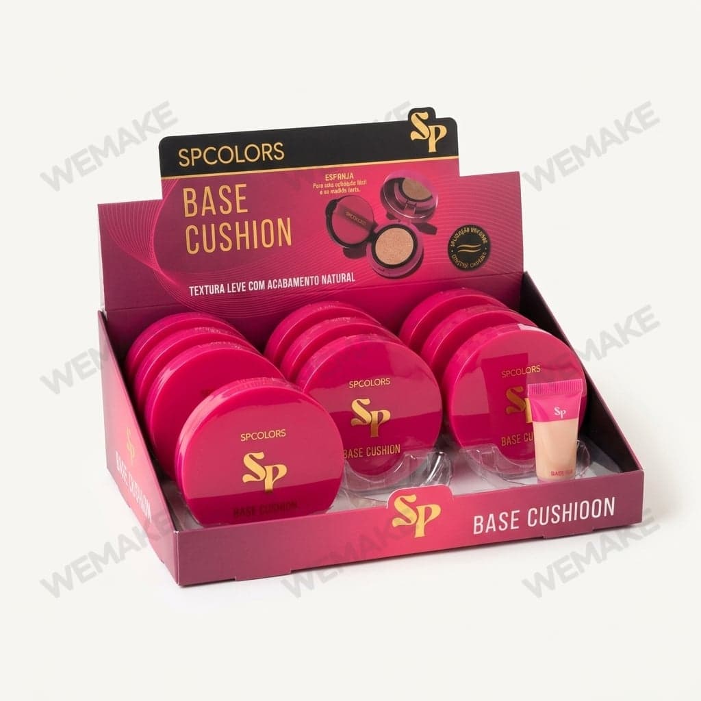 Base Facial Tipo Cushion Compacta para Maquiagem sp489-b