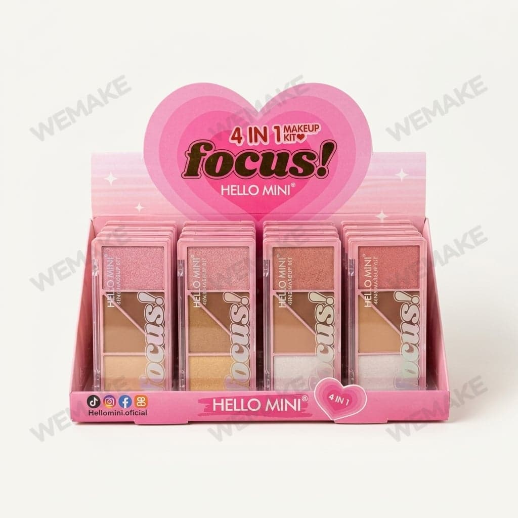 Paleta de Maquiagem Facial Multifuncional Compacta 4 em 1 x075