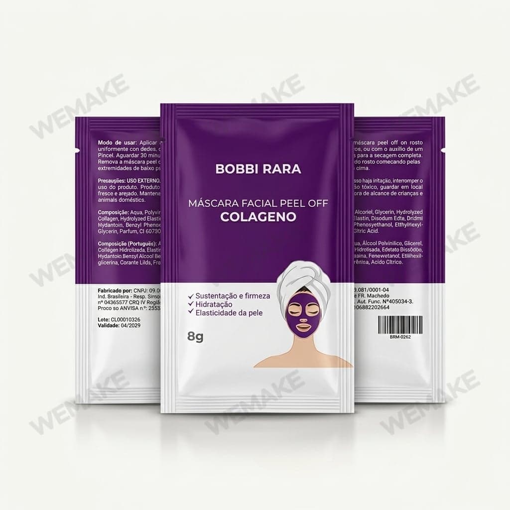 Máscara Facial em Sachê Peel Off Colágeno 8g BRM-0262