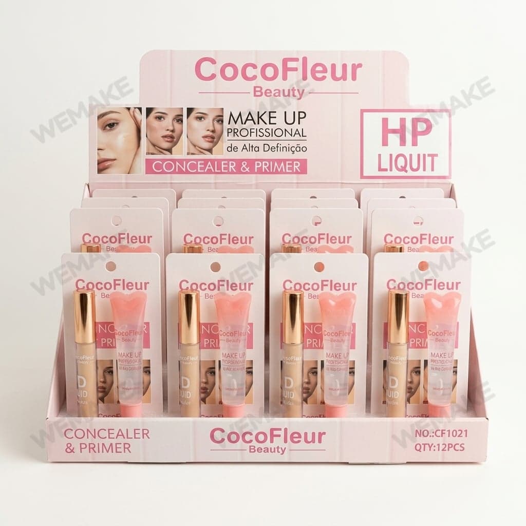 Kit de Maquiagem com Corretivo Líquido e Primer Facial cf1021