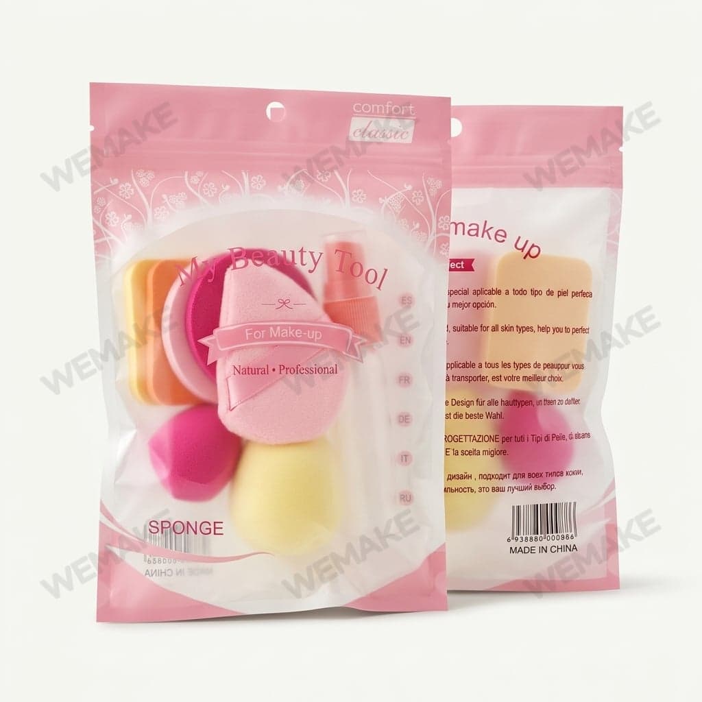 Kit de Esponjas para Maquiagem com Borrifador 6938880000886