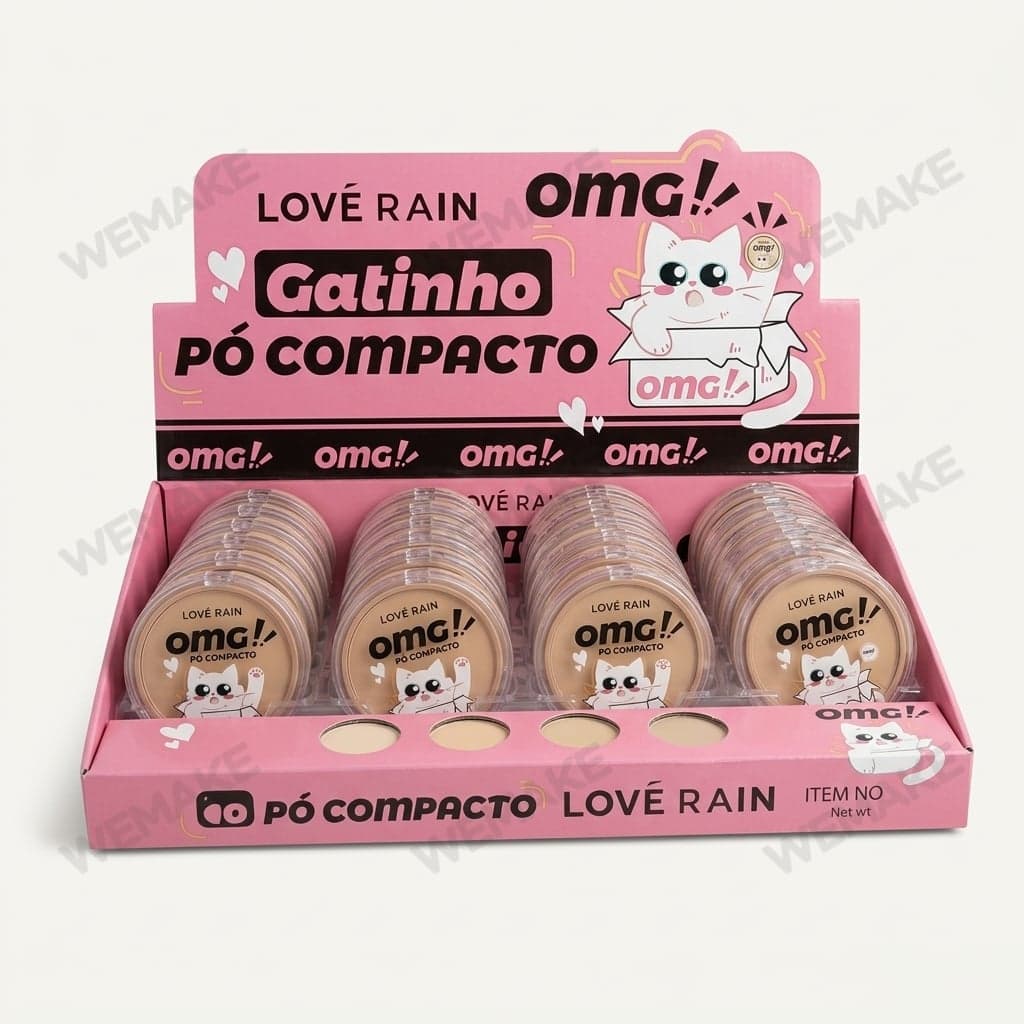 Pó Compacto Facial com Esponja para Maquiagem 10g lr-3083