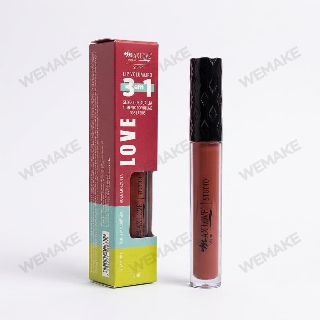 Gloss Labial Volumoso 3 em 1 Ácido Hialurônico e Vitamina E 000212