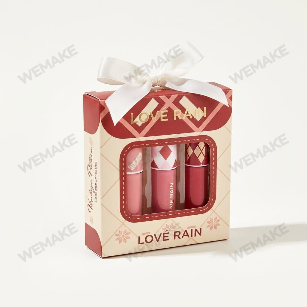 Kit de Maquiagem Gloss Labial Líquido 3 Unidades LR-5517