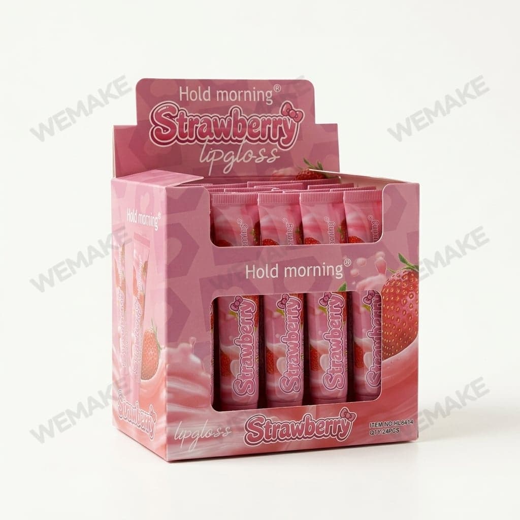 Gloss Labial Hidratante com Aroma de Morango em Bisnaga hl6414