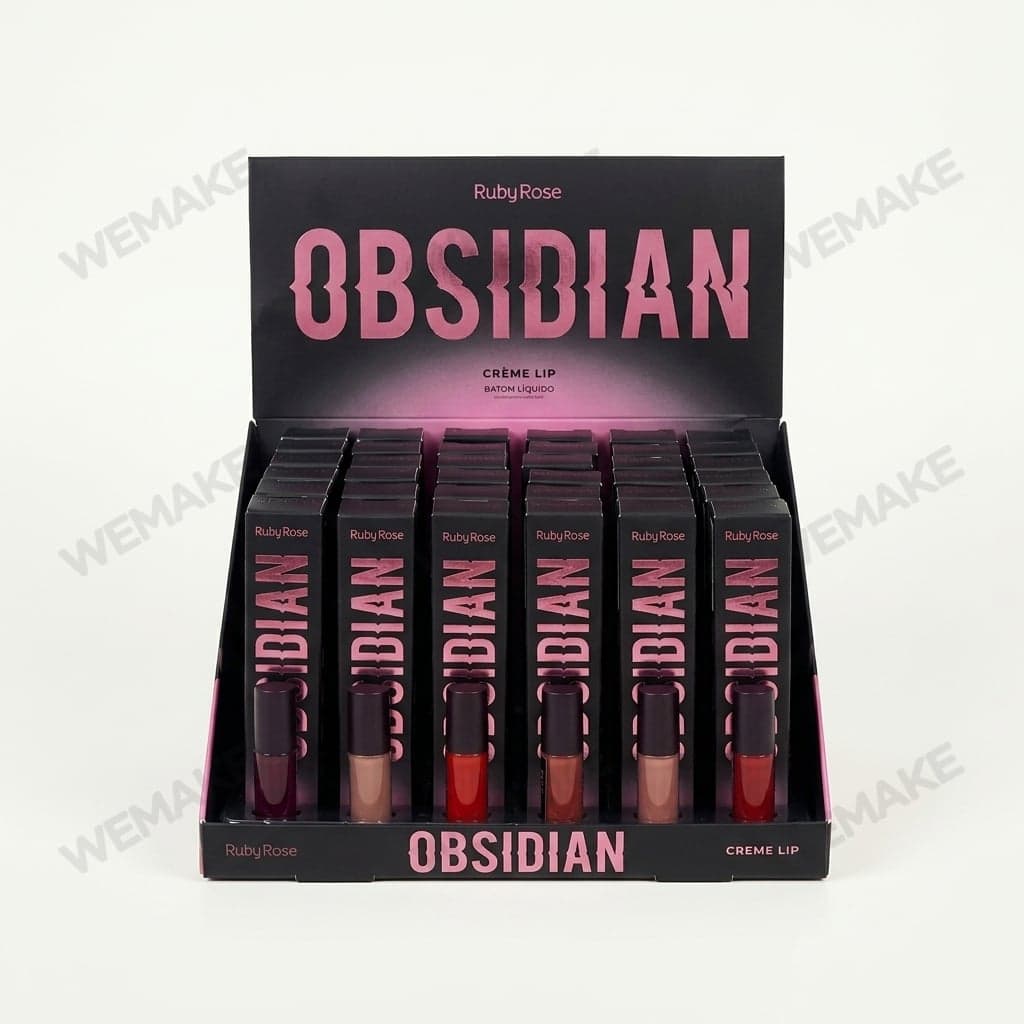 Batom Líquido Creme Labial Obsidian para Maquiagem hb-7100